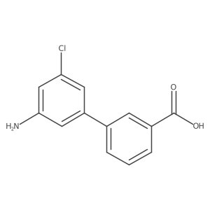3-(3-Amino-5-chlorophenyl)benzoic acid结构式