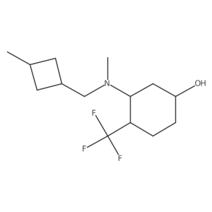 3-{Methyl[(3-methylcyclobutyl)methyl]amino}-4-(trifluoromethyl)cyclohexan-1-ol Structure
