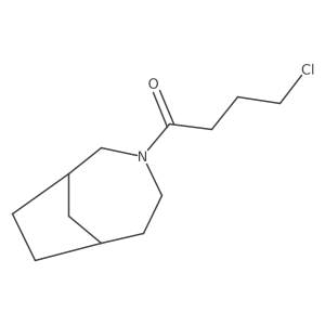 1-{3-Azabicyclo[4.2.1]nonan-3-yl}-4-chlorobutan-1-one结构式