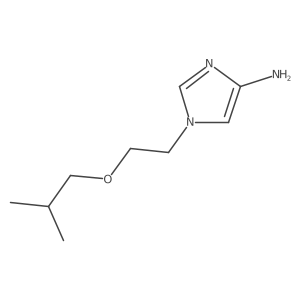 1-[2-(2-methylpropoxy)ethyl]-1H-imidazol-4-amine结构式