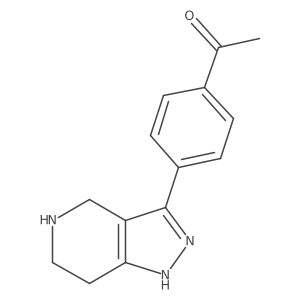 1-(4-{2H,4H,5H,6H,7H-pyrazolo[4,3-c]pyridin-3-yl}phenyl)ethan-1-one Structure