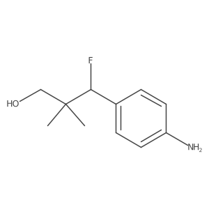 3-(4-Aminophenyl)-3-fluoro-2,2-dimethylpropan-1-ol结构式