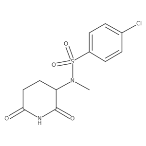 4-chloro-N-(2,6-dioxopiperidin-3-yl)-N-methylbenzene-1-sulfonamide结构式