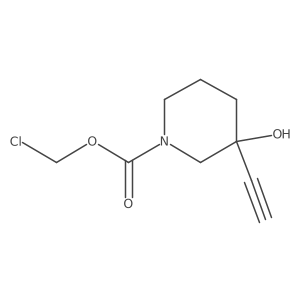 1-Piperidinecarboxylic acid, 3-ethynyl-3-hydroxy-, chloromethyl ester Structure