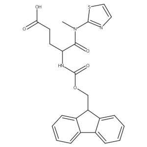 4-({[(9H-fluoren-9-yl)methoxy]carbonyl}amino)-4-[methyl(1,3-thiazol-2-yl)carbamoyl]butanoic acid结构式