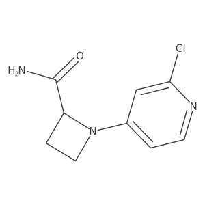 1-(2-Chloropyridin-4-yl)azetidine-2-carboxamide结构式