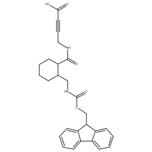 4-({2-[({[(9H-fluoren-9-yl)methoxy]carbonyl}amino)methyl]cyclohexyl}formamido)but-2-ynoic acid结构式