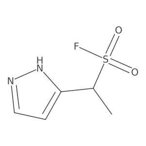 1-(1H-pyrazol-3-yl)ethane-1-sulfonyl fluoride结构式