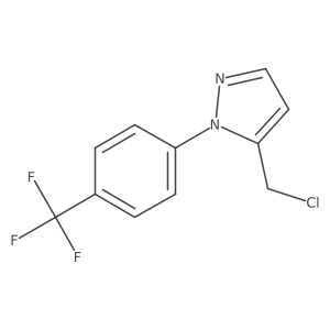 5-(chloromethyl)-1-[4-(trifluoromethyl)phenyl]-1H-pyrazole Structure