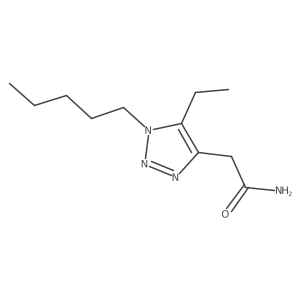 2-(5-ethyl-1-pentyl-1H-1,2,3-triazol-4-yl)acetamide结构式