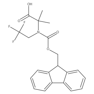 2-({[(9H-fluoren-9-yl)methoxy]carbonyl}(2,2,2-trifluoroethyl)amino)-2-methylpropanoic acid Structure