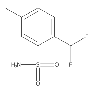 2-(Difluoromethyl)-5-methylbenzene-1-sulfonamide结构式