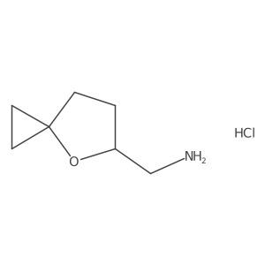 {4-Oxaspiro[2.4]heptan-5-yl}methanamine hydrochloride结构式