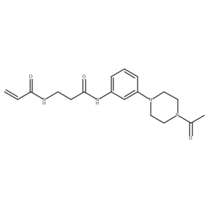 N-(2-{[3-(4-acetylpiperazin-1-yl)phenyl]carbamoyl}ethyl)prop-2-enamide Structure