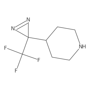 4-(3-(Trifluoromethyl)-3H-diazirin-3-yl)piperidine Structure
