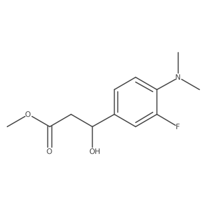 methyl (3R)-3-[4-(dimethylamino)-3-fluorophenyl]-3-hydroxypropanoate Structure
