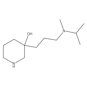 3-{3-[Methyl(propan-2-yl)amino]propyl}piperidin-3-ol结构式