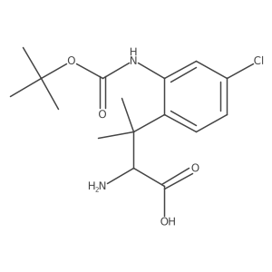 2-Amino-3-(2-{[(tert-butoxy)carbonyl]amino}-4-chlorophenyl)-3-methylbutanoic acid Structure
