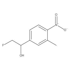 2-Fluoro-1-(3-methyl-4-nitrophenyl)ethan-1-ol结构式