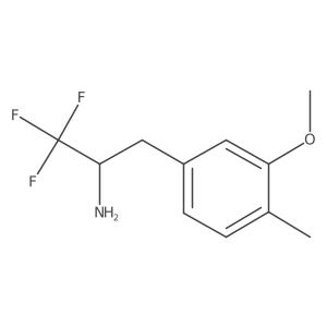 1,1,1-Trifluoro-3-(3-methoxy-4-methylphenyl)propan-2-amine结构式