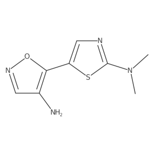 5-[2-(Dimethylamino)-1,3-thiazol-5-yl]-1,2-oxazol-4-amine Structure