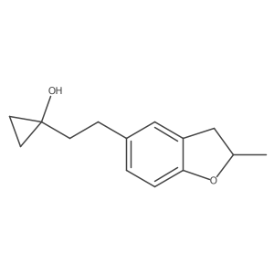 1-[2-(2-Methyl-2,3-dihydro-1-benzofuran-5-yl)ethyl]cyclopropan-1-ol Structure