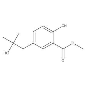 Methyl 2-hydroxy-5-(2-hydroxy-2-methylpropyl)benzoate Structure
