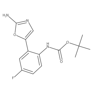 tert-butyl N-[2-(2-amino-1,3-oxazol-5-yl)-4-fluorophenyl]carbamate Structure