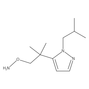 O-{2-methyl-2-[1-(2-methylpropyl)-1H-pyrazol-5-yl]propyl}hydroxylamine Structure