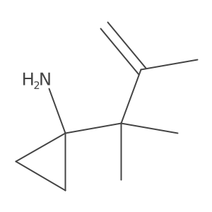 1-(2,3-Dimethylbut-3-en-2-yl)cyclopropan-1-amine Structure