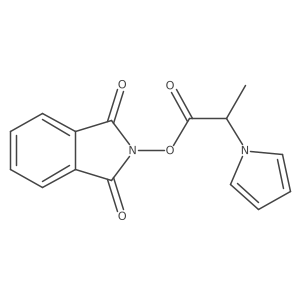 1,3-dioxo-2,3-dihydro-1H-isoindol-2-yl 2-(1H-pyrrol-1-yl)propanoate结构式