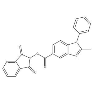 1,3-dioxo-2,3-dihydro-1H-isoindol-2-yl 2-methyl-1-phenyl-1H-1,3-benzodiazole-5-carboxylate Structure