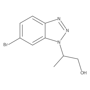 2-(6-bromo-1H-1,2,3-benzotriazol-1-yl)propan-1-ol Structure