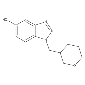 1-[(oxan-3-yl)methyl]-1H-1,2,3-benzotriazol-5-ol结构式