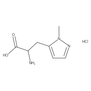 2-Amino-3-(2-methylpyrazol-3-yl)propanoic acid;hydrochloride Structure