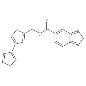 N-{[4-(furan-3-yl)thiophen-2-yl]methyl}-2,1,3-benzothiadiazole-5-carboxamide结构式