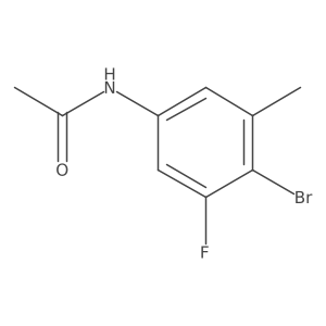 N-(4-bromo-3-fluoro-5-methylphenyl)acetamide结构式