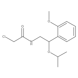 2-Chloro-N-[2-(2-methoxyphenyl)-2-propan-2-yloxyethyl]acetamide Structure