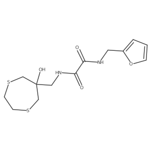 N-[(furan-2-yl)methyl]-N'-[(6-hydroxy-1,4-dithiepan-6-yl)methyl]ethanediamide Structure