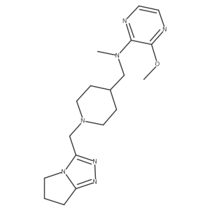 3-methoxy-N-methyl-N-{[1-({5H,6H,7H-pyrrolo[2,1-c][1,2,4]triazol-3-yl}methyl)piperidin-4-yl]methyl}pyrazin-2-amine Structure