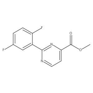 Methyl 2-(2,5-difluorophenyl)pyrimidine-4-carboxylate Structure