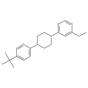 4-Methoxy-6-{4-[5-(trifluoromethyl)pyridin-2-yl]piperazin-1-yl}pyrimidine Structure