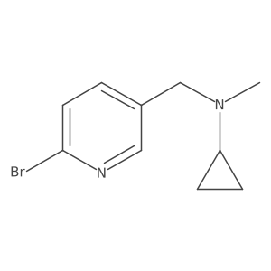 N-((6-bromopyridin-3-yl)methyl)-N-methylcyclopropanamine Structure