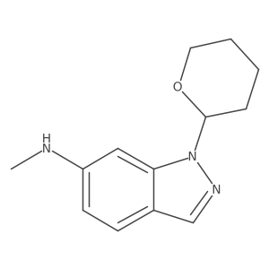 N-methyl-1-(tetrahydro-2H-pyran-2-yl)-1H-Indazol-6-amine结构式