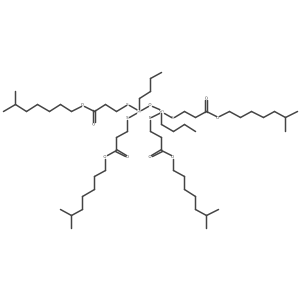 Bis(monobutyltin bis(isooctyl mercaptopropionate)) oxide Structure