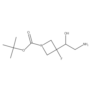 Tert-butyl 3-(2-amino-1-hydroxyethyl)-3-fluoroazetidine-1-carboxylate Structure