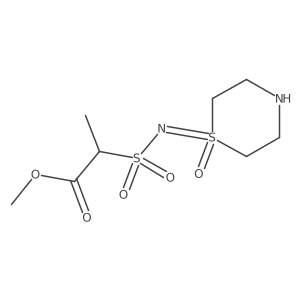 Methyl 2-[(1-oxo-1lambda6-thiomorpholin-1-ylidene)sulfamoyl]propanoate Structure