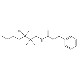 benzyl N-(3-hydroxy-5-methoxy-2,2,3-trimethylpentyl)carbamate结构式