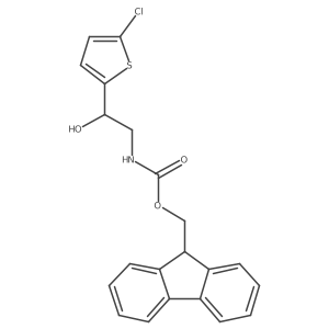 (9H-fluoren-9-yl)methyl N-[2-(5-chlorothiophen-2-yl)-2-hydroxyethyl]carbamate Structure