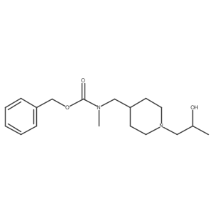 benzyl N-{[1-(2-hydroxypropyl)piperidin-4-yl]methyl}-N-methylcarbamate结构式